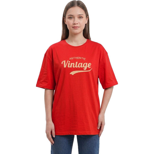 تی شرت لانگ زنانه پنبه مدل Vintage